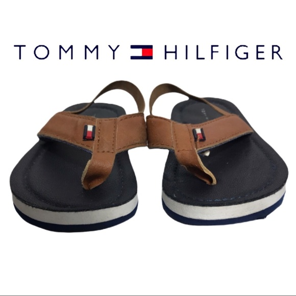Tommy Hilfiger Brown Sandals With Heel Strap - Picture 1 of 14